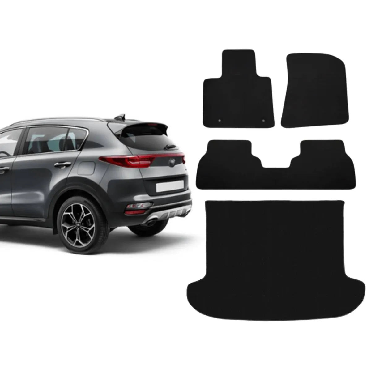 KIT TAPETES CARPETE PORTA MALAS + INTERNOS SPORTAGE 2016 A 2022
