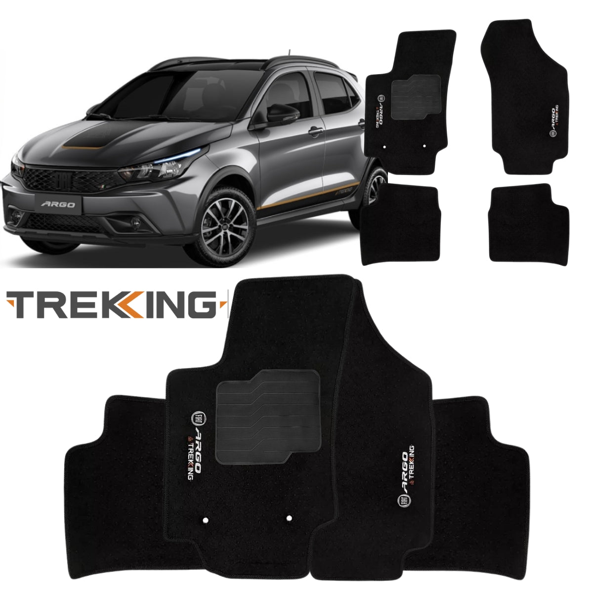 TAPETE CARPETE ARGO TREKKING 2017 A 2022 5 PEÇAS