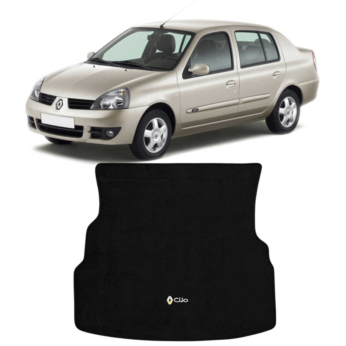 TAPETE PORTA MALAS CARPETE CLIO SEDAN 1996 A 2015