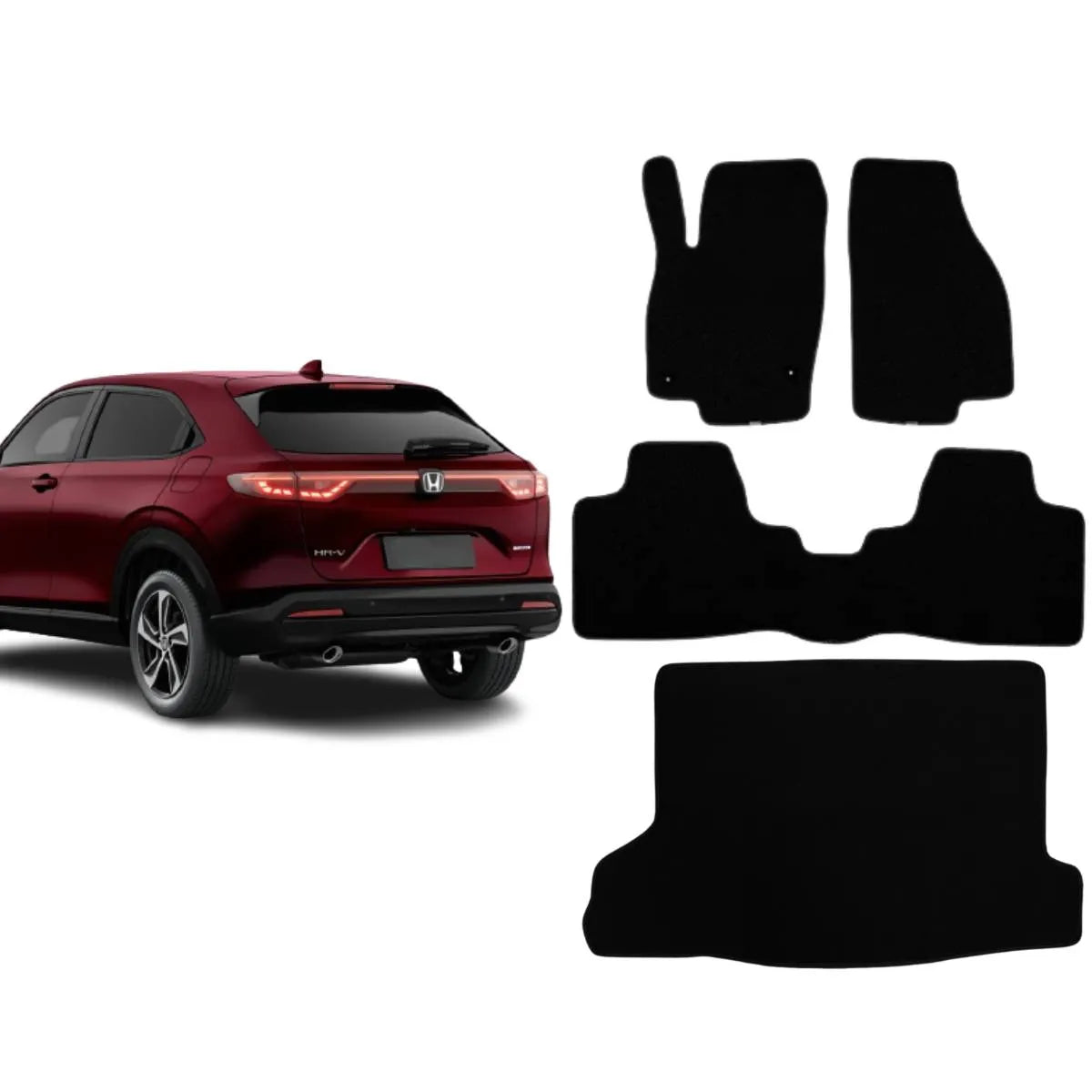 KIT TAPETES CARPETE PORTA MALAS + INTERNOS HR-V 2022 A 2025