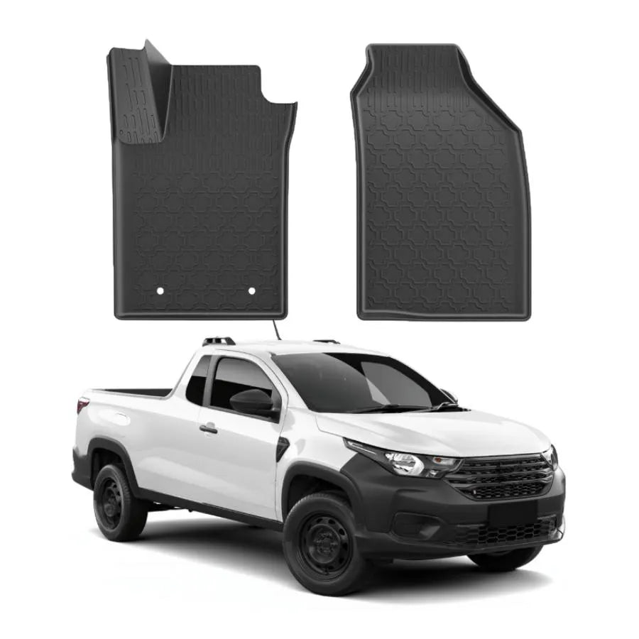 TAPETE BANDEJA STRADA 2020 A 2024 2 PEÇAS (CABINE SIMPLES)